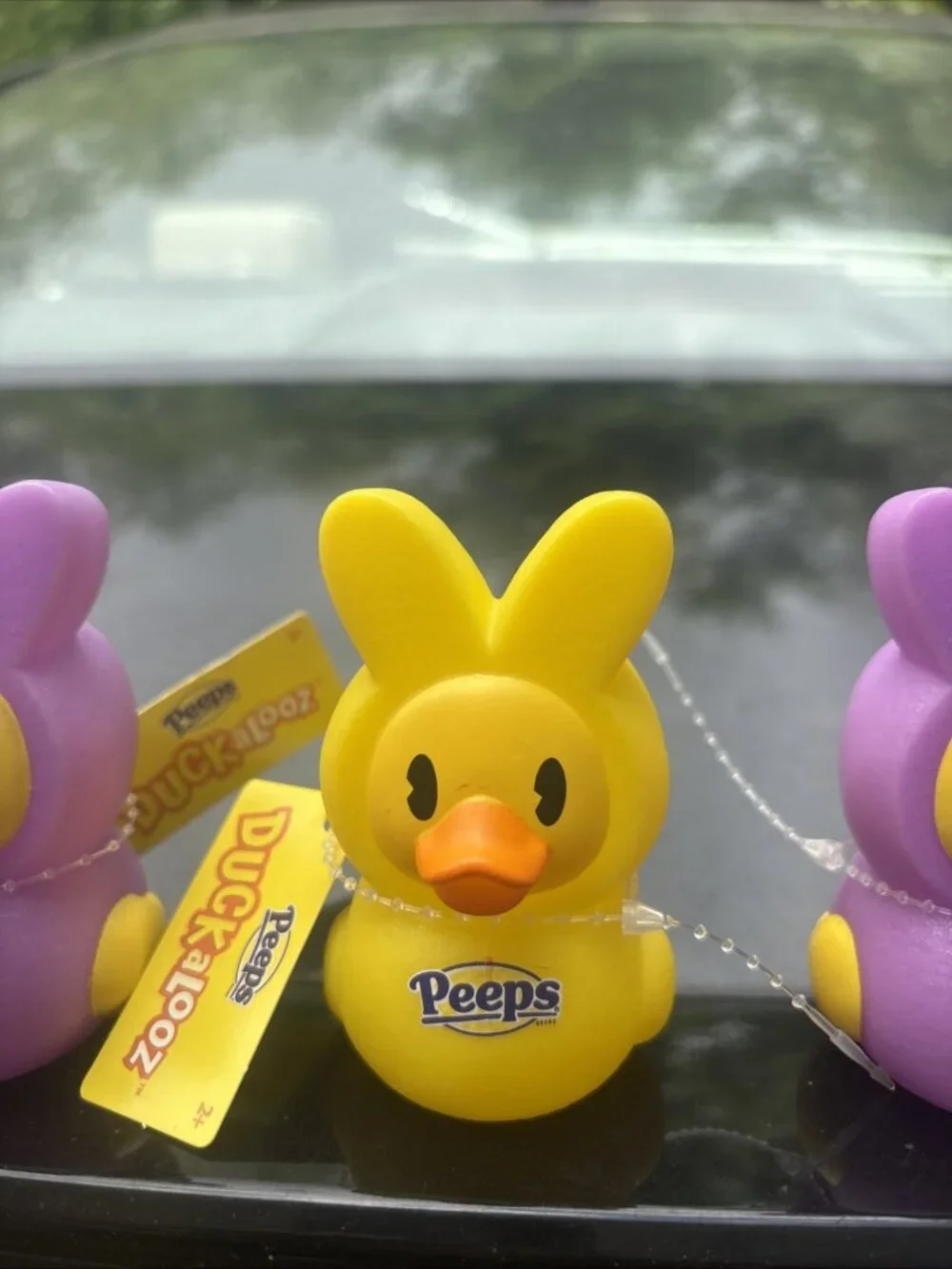PEEPS Easter Duckalooz Rubber Ducks, 4 pk, Easter Basket Toy Gift Stuffer